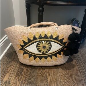 Hand painted beach bag purchased in St Barts!